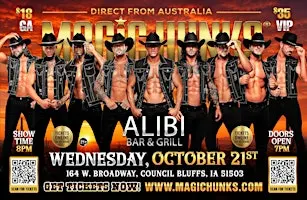 Australia's Magic Hunks -Takeover - Council Bluffs, IA