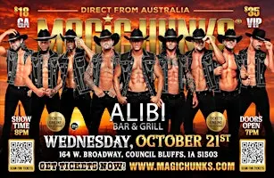 Australia's Magic Hunks -Takeover - Council Bluffs, IA
