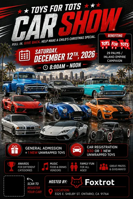 2nd Annual Car Show & Toy Drive