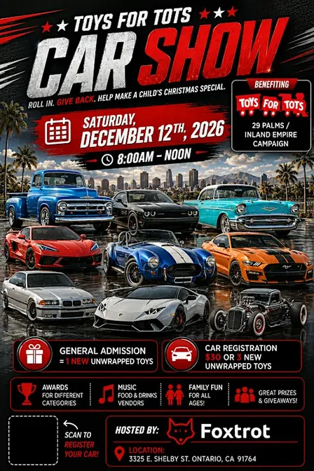 2nd Annual Car Show & Toy Drive