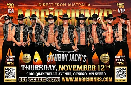 MAGIC HUNKS -AUSTRALIA -TAKEOVER OTSEGO,MN!