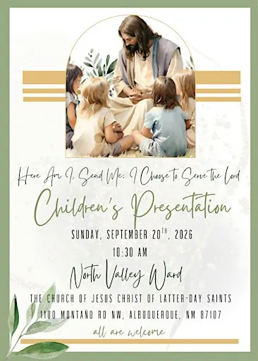 North Valley Ward Children's Presentation