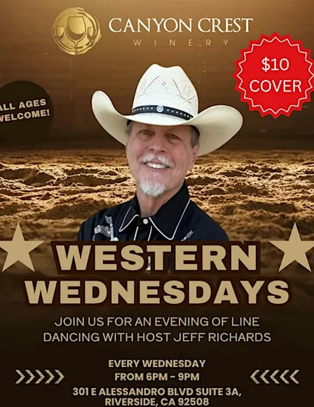 Line Dancing with Jeff at Canyon Crest Winery