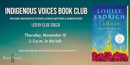 Indigenous Voices Book Club: "LaRose" by Louise Erdrich