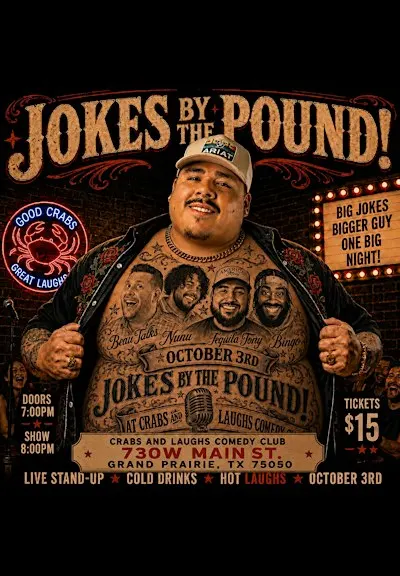 Jokes by the pound comedy show