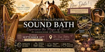 Multi-Facilitator Harp Sound Bath Experience (Outdoor)