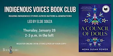 Indigenous Voices Book Club: "A Council of Dolls" by Mona Susan Power
