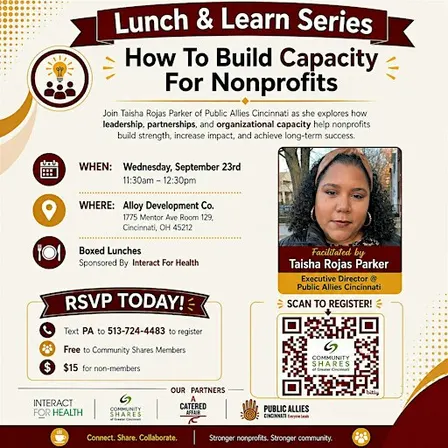 Lunch & Learn Series - "How To Build  Capacity For Nonprofits"