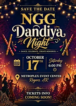 Northwest Arkansas NGG Dandiya Night 2026