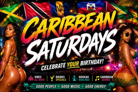 Caribbean Saturdays at Kiss Lounge  Soca, Reggae, Hip hop