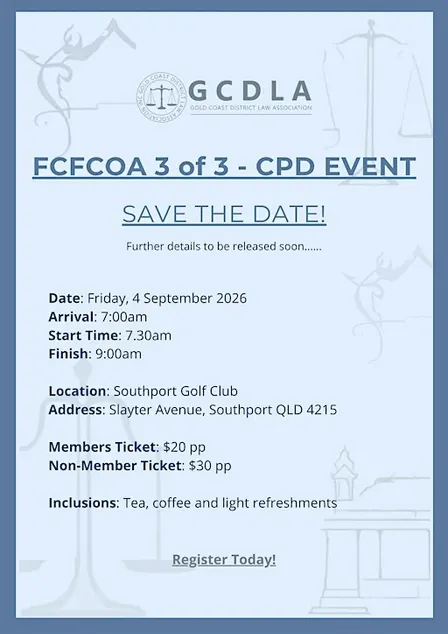 FCFCOA - 3 GCDLA CPD Event