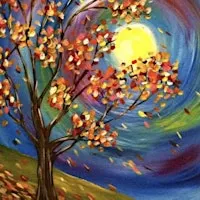 Autumn night  Paint and Sip