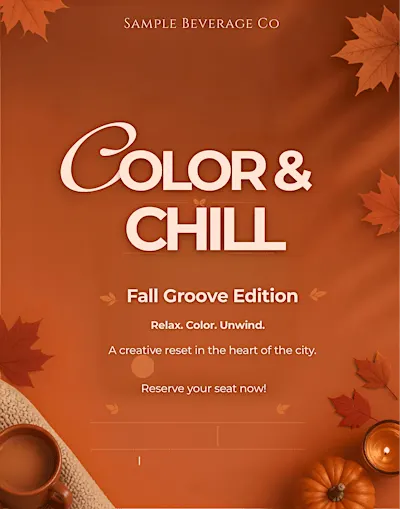 Color & Chill : Fall Groove Edition