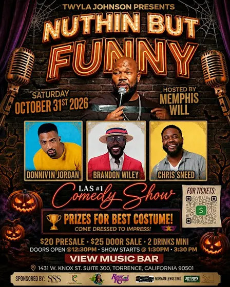 NUTHIN BUT FUNNY SPECIAL HALLOWEEN COMEDY SHOW HOSTED BY MEMPHIS WILL
