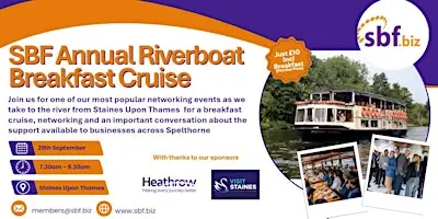 Spelthorne Business Forum Annual Riverboat Cruise