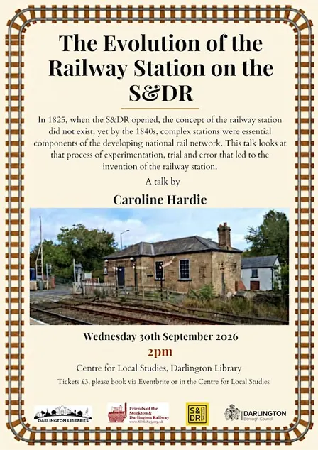 The Evolution of the Railway Station on the S&DR -A talk by Caroline Hardie