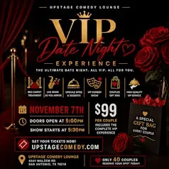 VIP Date Night Experience at Upstage Comedy Lounge