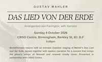 G Mahler Das Lied von der Erde Performed with narrator