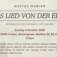 G Mahler Das Lied von der Erde Performed with narrator