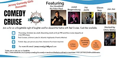 Jersey Comedy Girls: Comedy Cruise aboard the Festiva with Teal Cruises