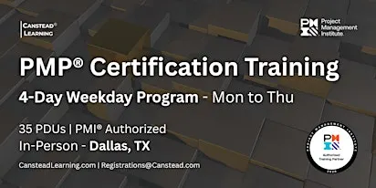 PMP® Exam Prep – 4-Day Certification Training (Dallas)