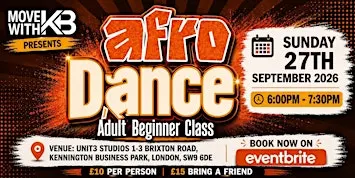 Afro Dance Adult Beginner Class by MOVE WITH KB