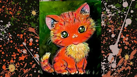 EichenPaint "Psp Psp Psp” (A PRE-DRAWN CANVAS) 9/24