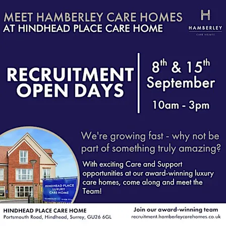 Recruitment Open Days - Hindhead Place Care Home