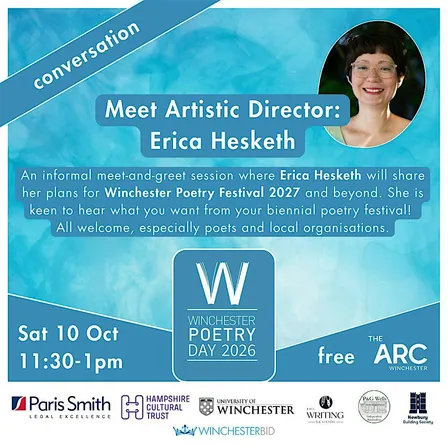 Meet Winchester Poetry Festival Artistic Director: Erica Hesketh