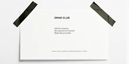 Draw Club at Veraison Wines, Camberwell - Relaxed Still-Life Drawing