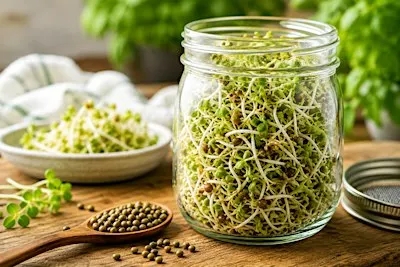 Grow Fresh Sprouts in a Jar