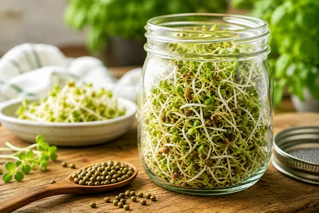 Grow Fresh Sprouts in a Jar