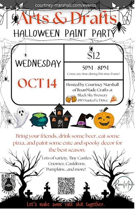 Arts&Drafts - Halloween Paint Party @ Black Sky Brewery