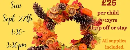 Kids Autumn Wreath Workshop