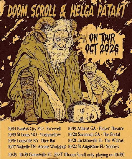 Doom Scroll, Helga Pataki, and Husband Blood at The Portal in Savannah