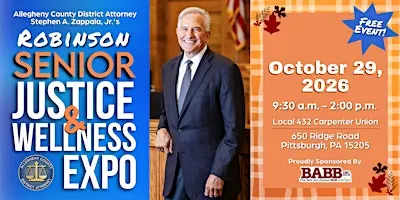 DA Zappala's Senior Justice & Wellness Expo - Robinson