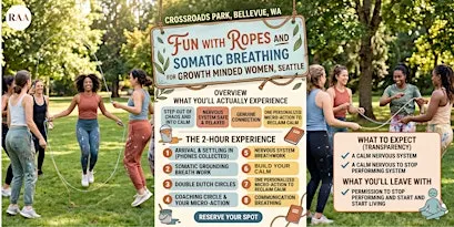 Jump Rope, Bubbles and Somatic Breathing For Growth Minded Women, Seattle