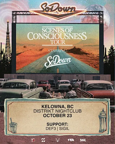 SoDown Scenes of Consciousness Tour Live at Distrikt Nightclub Kelowna