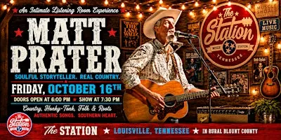 Matt Prater - Indie singer songwriter...Real & Authentic...Southern Roots