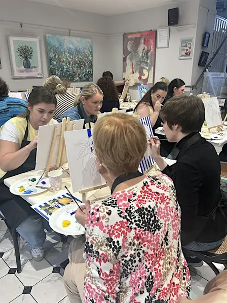 Christmas Paint and Sip evening