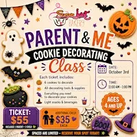 Parent and Me cookie decorating class Halloween edition