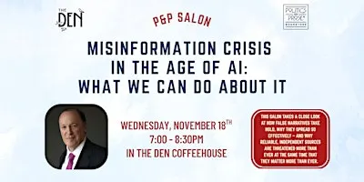 P&P Salon: The Misinformation Crisis in the Age of AI: What We Can Do About