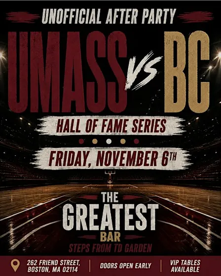 UMass vs BC Unofficial After Party @ The Greatest Bar