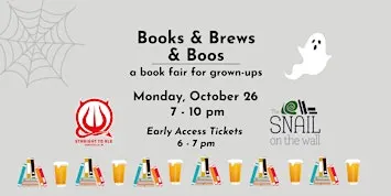 Early Access ticket, Books & Brews & Boos book fair for grown-ups