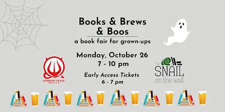 Early Access ticket, Books & Brews & Boos book fair for grown-ups