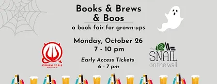 Early Access ticket, Books & Brews & Boos book fair for grown-ups