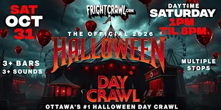 The Fright Crawl | Ottawa Halloween Day Bar Crawl 2026 | Sat, Oct 31