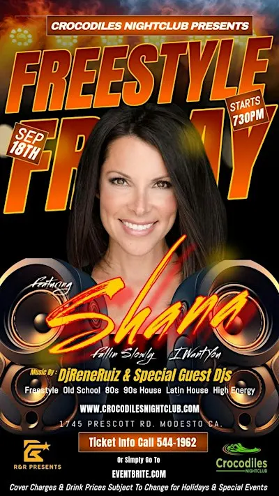 Freestyle Friday with SHANA at Crocodiles Nightclub!