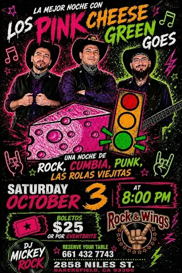 LOS PINK CHEESE GREEN GOES