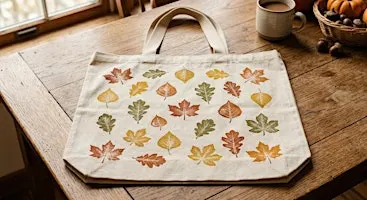 Fall Block Printing – Design Your Own Tote Bag
